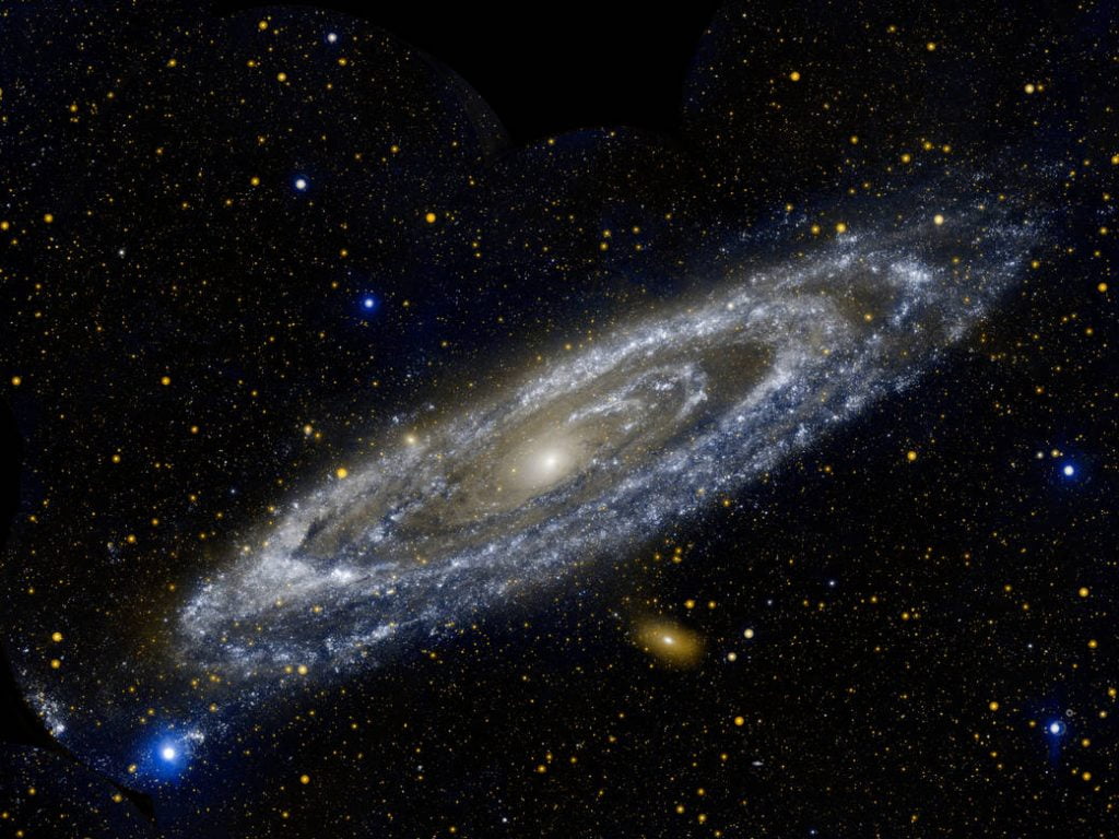 ကမ္ဘာနဲ့ အလင်းနှစ် ၂.၆ သန်းပဲ ဝေးတဲ့ အင်ဒရိုမီဒါ ဂလက်ဆီကြီး (Image credit: NASA/JPL-Caltech)