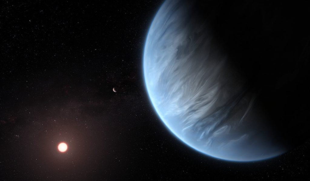 K2-18b ဂြိုလ်ပေါ်မှာ သက်ရှိတွေ ရှိမရှိ နာဆာက အသေးစိတ် လေ့လာမှာ ဖြစ်ပါတယ် (Photo: ESA/Hubble, M. Kornmesser)