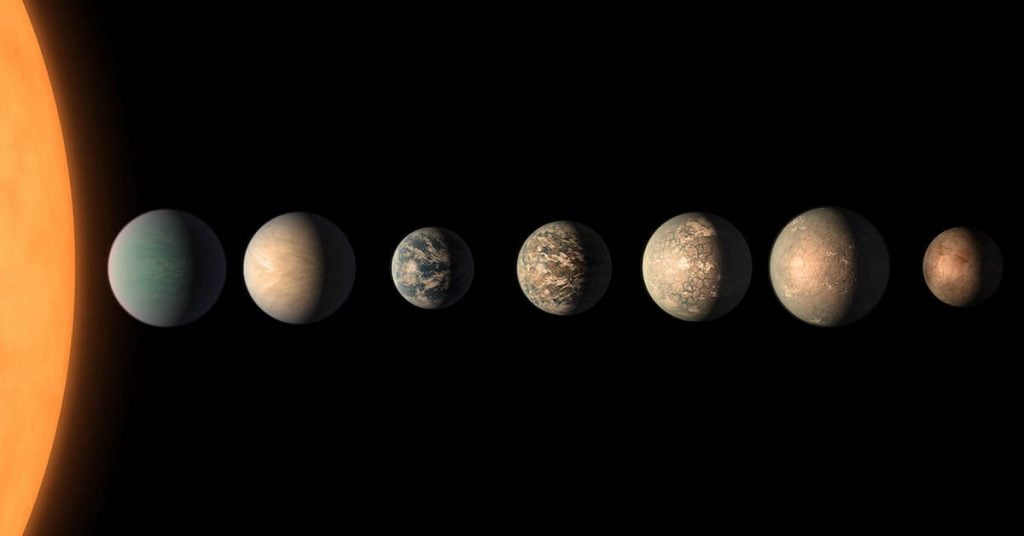 TRAPPIST ကြယ်ကို ပတ်နေတဲ့ ဂြိုဟ် ၇ စင်းလုံးဟာ ကမ္ဘာနဲ့ အရွယ် မတိမ်းမယိမ်း တူညီ ကြပါတယ်