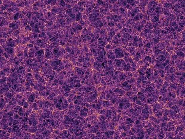 စကြာဝဠာ ထဲက Dark Matter ပျံ့နှံ့ပုံကို ကွန်ပြူတာနဲ့ ဖန်တီးထားပုံ