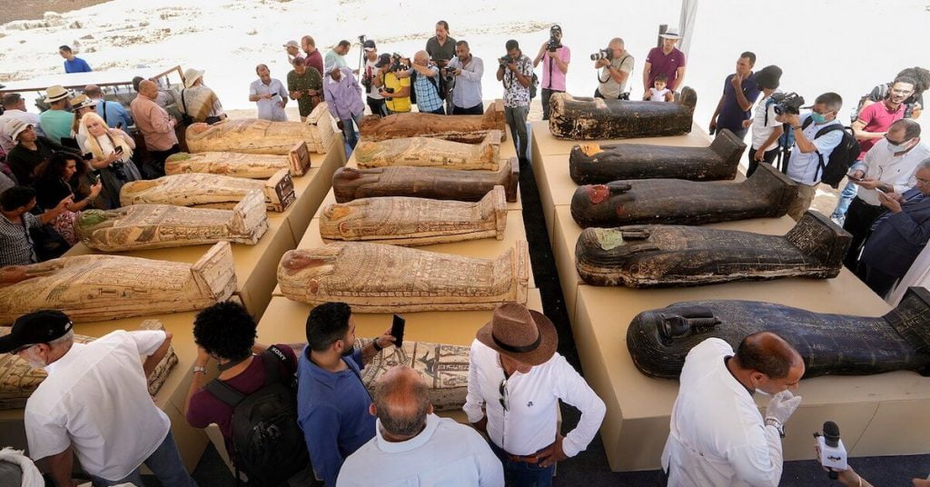 Egypt mummies from Saqqara