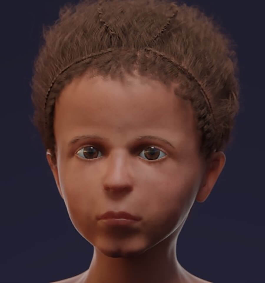 Egyptian boy's facial reconstruction