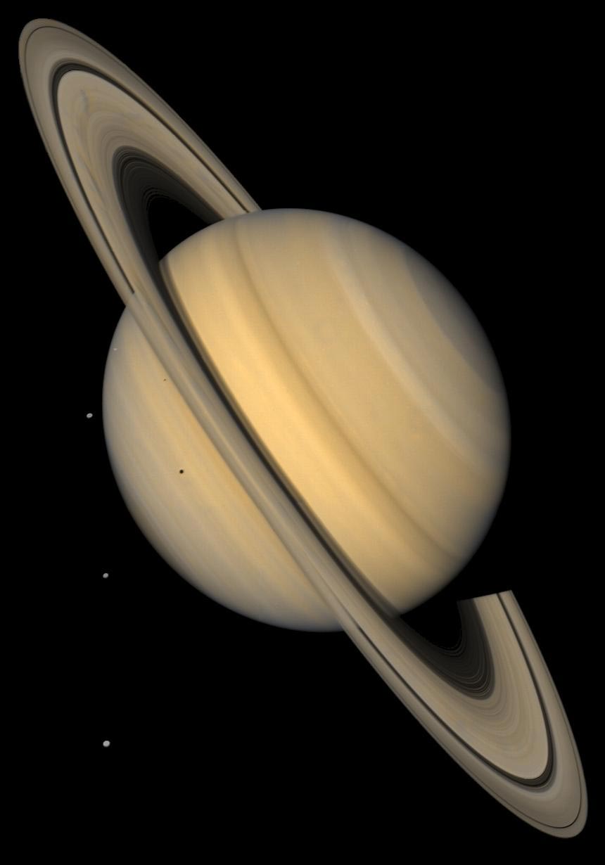 Saturn-and-4-Icy-Moons-Voyager-2