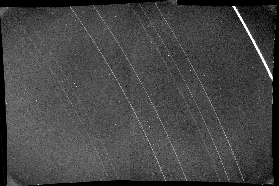 Rings of Uranus taken by Voyager 2