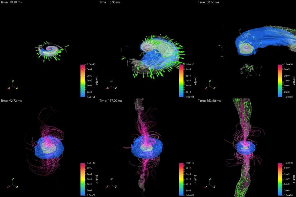 Black hole neutron star simulation