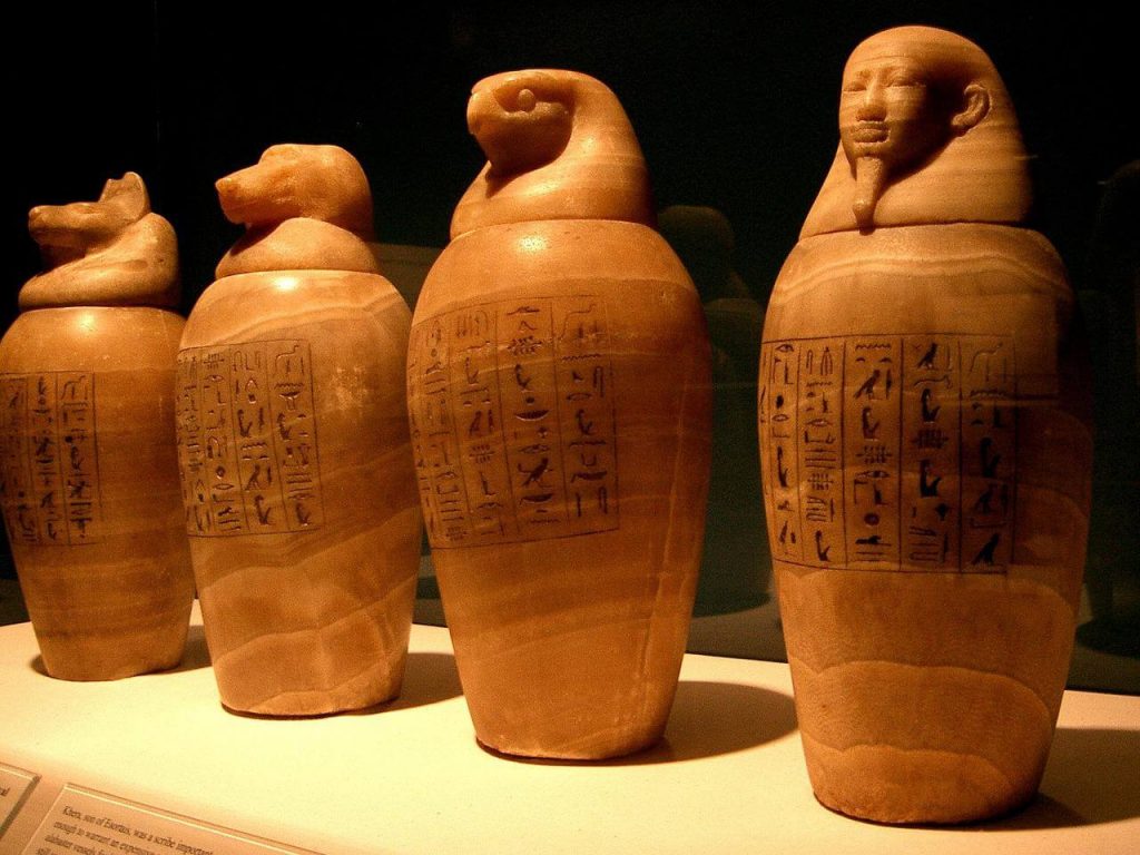 Egyptian canopic jars