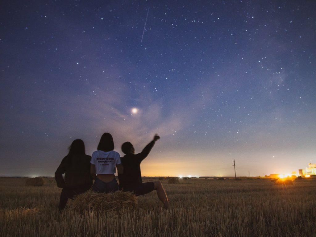 meteor shower star gazing