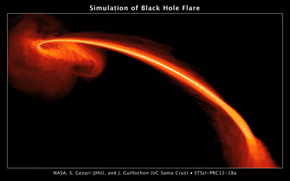 Black hole swallow a star