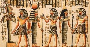 ရှေးအီဂျစ်တွေဟာ အသား ဖြူသလား မည်းသလား ancient-egyptian-drawing