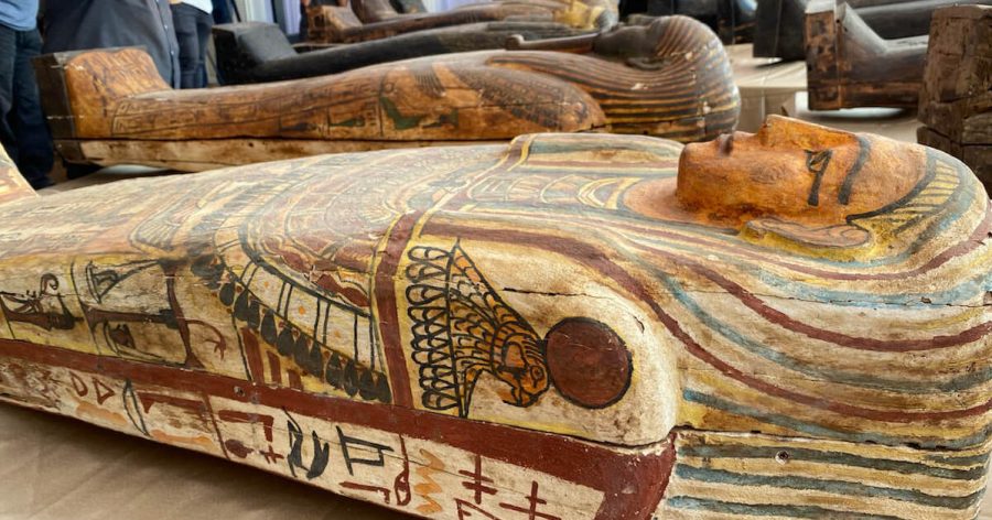 mummies at Saqqara necropolis