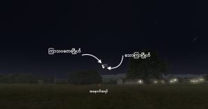သောကြာဂြိုဟ် နဲ့ ကြာသပတေးဂြိုဟ် ဒီည ပူးမယ် venus-jupiter-conjunction