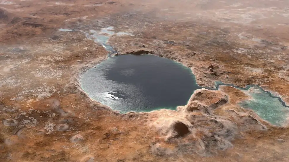 lake on mars